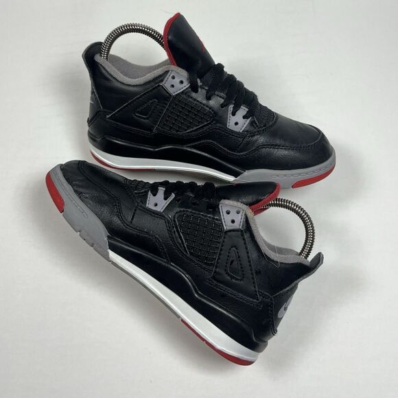 Nike Air Jordan 4 Retro "Bred Reimagined" Sz 13C Toddler OG RARE MJ (BQ7669-006) - Picture 3 of 7
